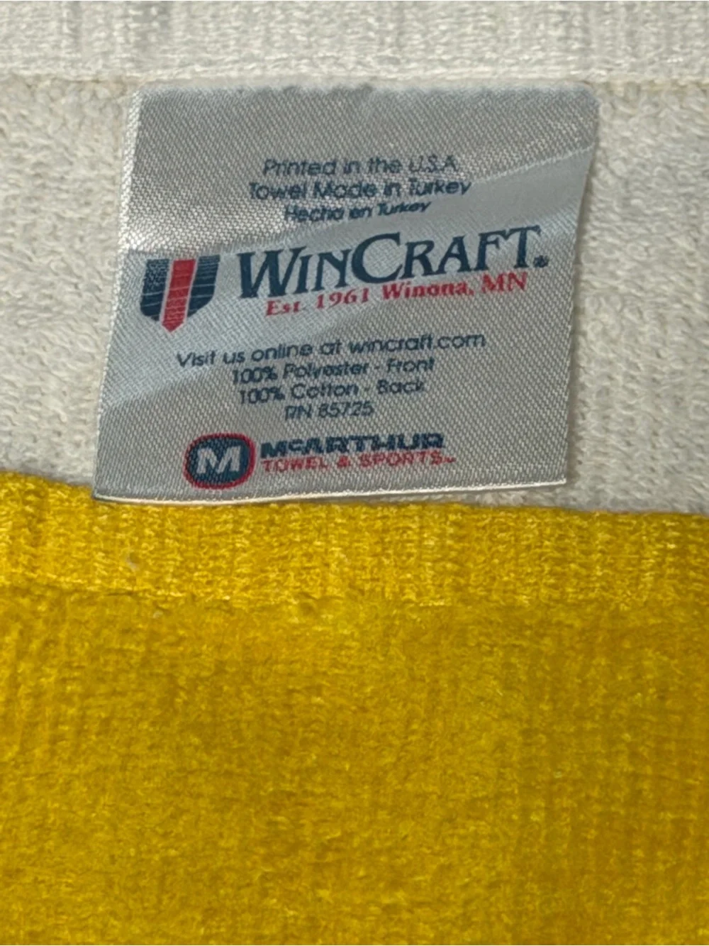 NBA Golden State Warriors Yellow and Blue Rally Towel